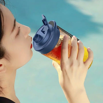 Mini Liquidificadora Portátil com Copo - ROSA - OnLike